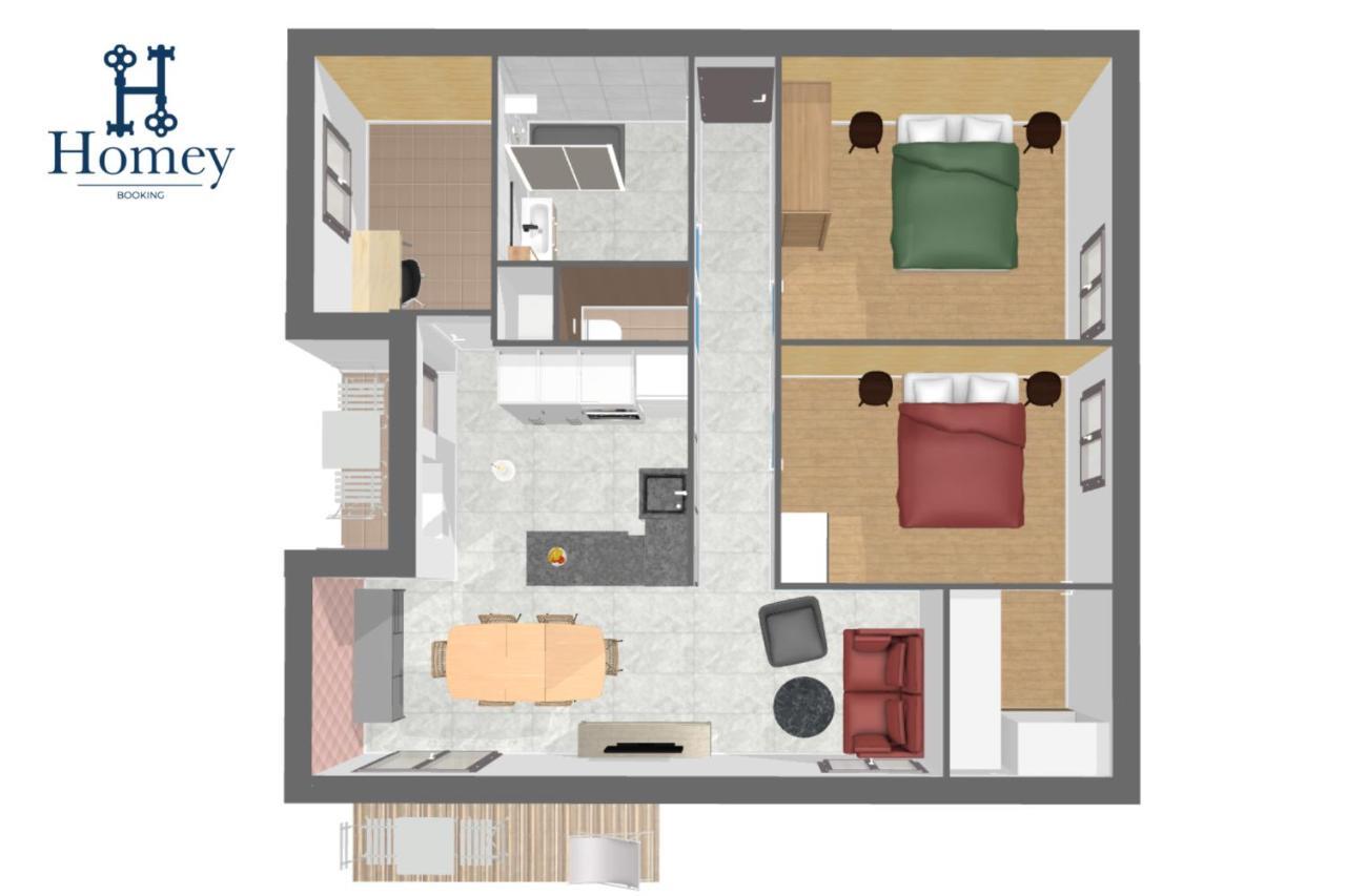 Homey Montaigne - New - A 1 Min A Pied Du Lac D'Annecy - 2 Balcons Prives - Appartement Avec 2 Chambres - Stationnement Gratuit Toute L'Annee Sauf En Ete - Juin A Aout Экстерьер фото